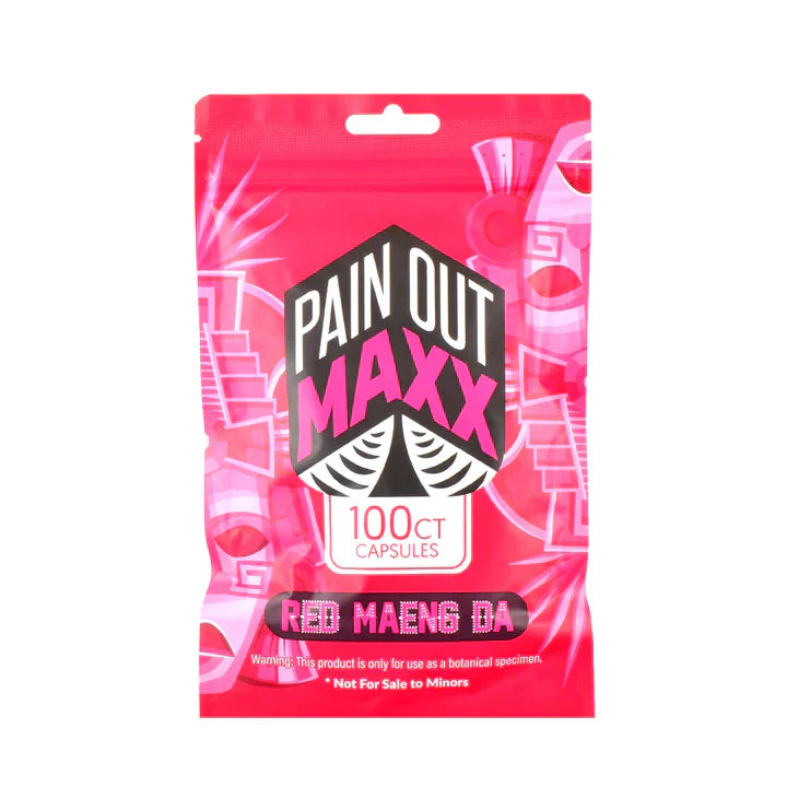 PAIN OUT MAXX KRATOM RED MAENG DA CAPSULES