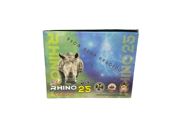 RHINO 25 CAPSULES TITANIUM 750K