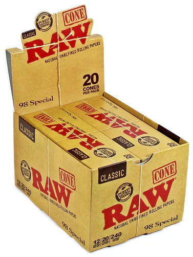 Raw-Classic Cone 98 Special 20PK