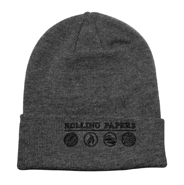 Raw - Rolling Paper Grey Beanie Hat