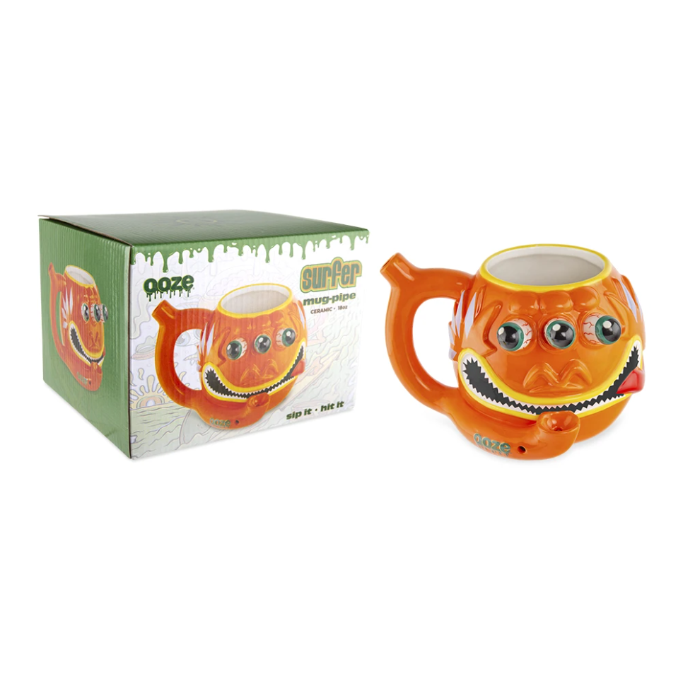 Ooze - Ceramic Mug Pipe - Surfer 18oz