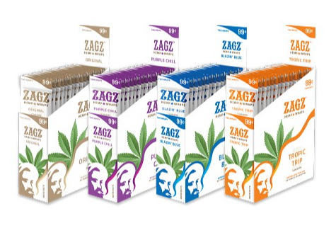 Zig Zag Hemp Wraps 25CT