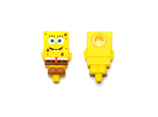 SILICONE SPONGEBOB HAND PIPE