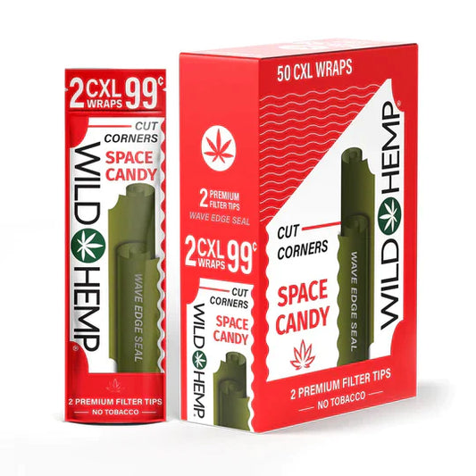 XL WILD HEMP CUT CORNERS  2PK 50CT