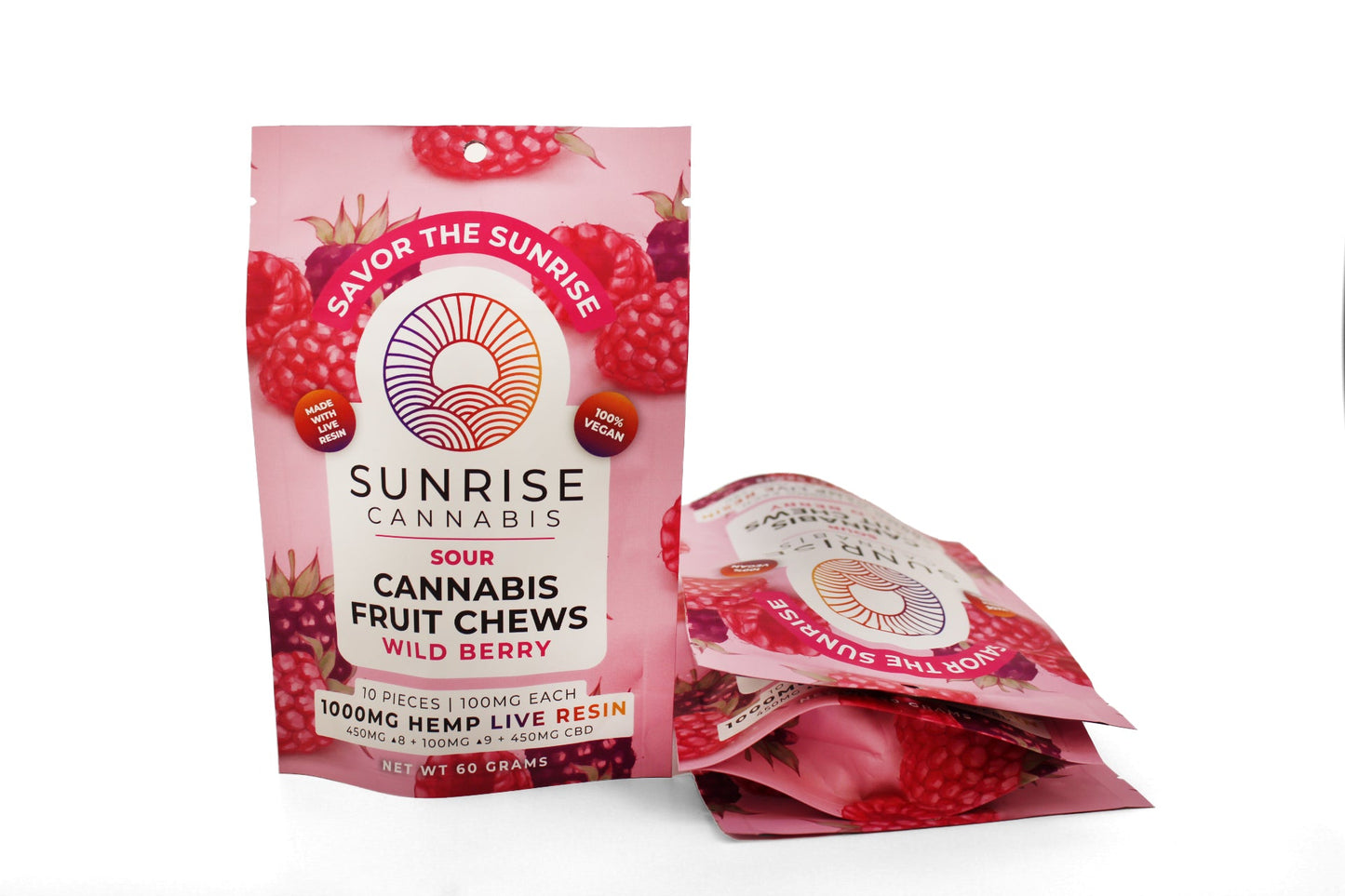 SUNRISE SOUR 1000MG LIVE RESIN FRUIT CHEWS 10CT