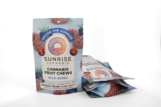 SUNRISE SWEET 1000MG LIVE RESIN FRUIT CHEWS 10CT