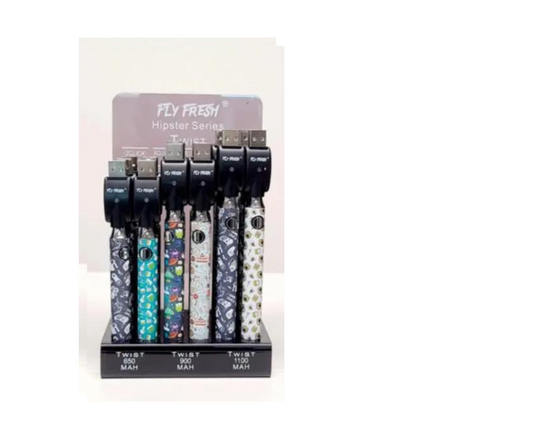 FLY FRESH  BATTERY HIPSTER SERIES 24CT DISPLAY