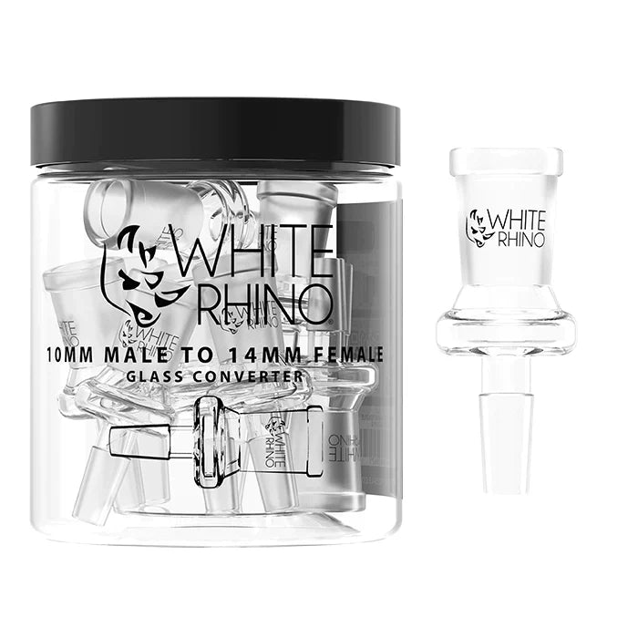 WHITE RHINO 10MM MALE TO 14MM FEMALE GLASS CONVERTER