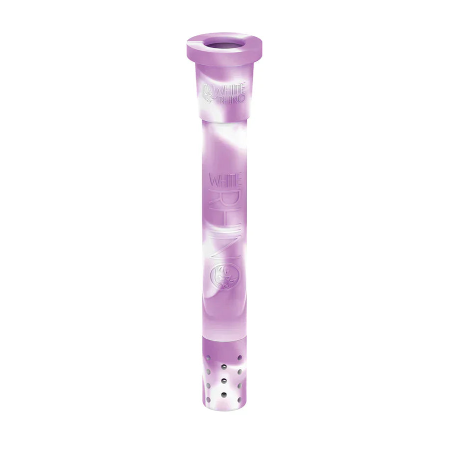 WHITE RHINO SILICONE DOWNSTEM GLOW IN THE DARK