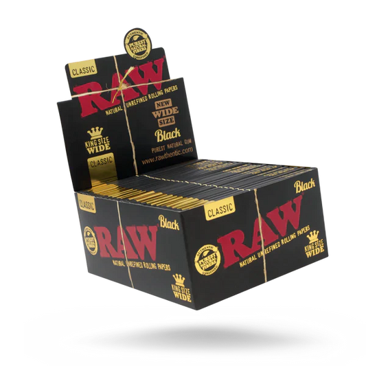 RAW-CLASSIC ROLLS KING SIZE WIDE 3 METERS 12CT