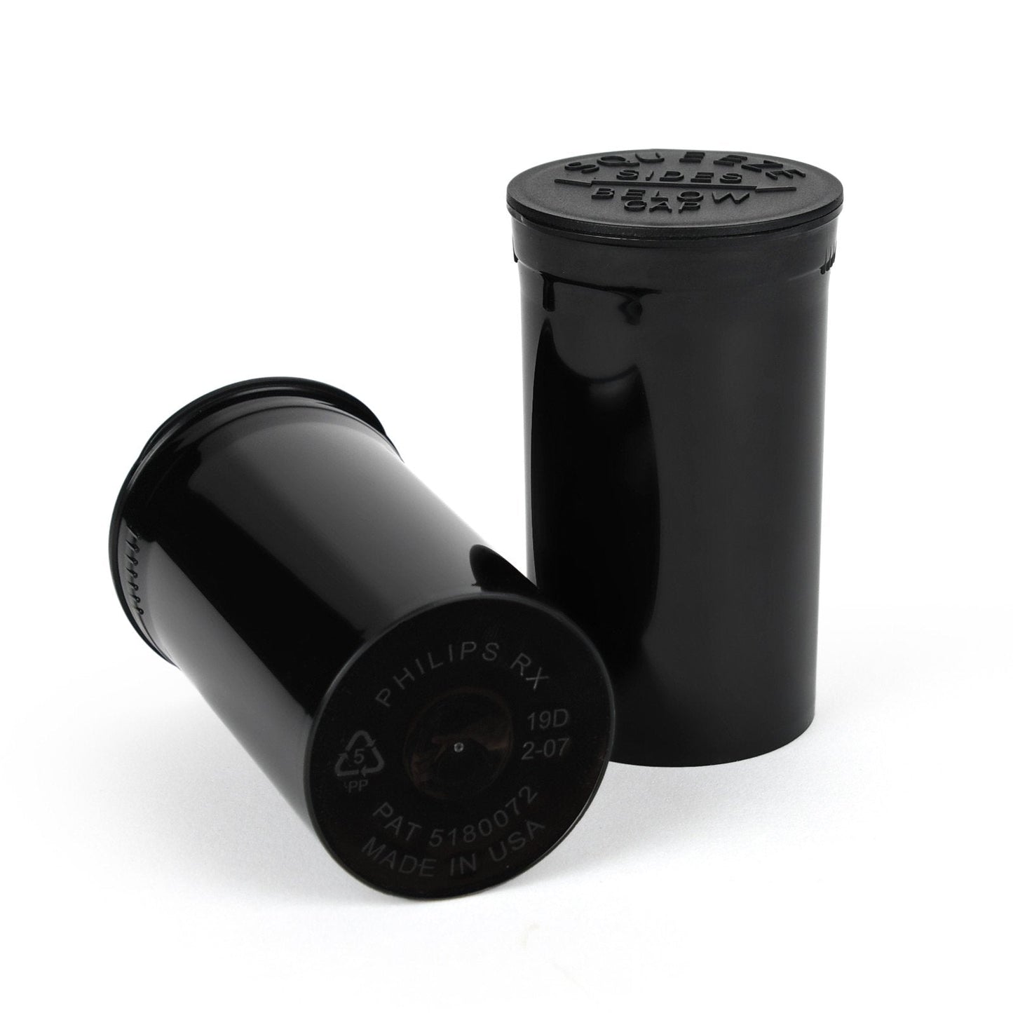 Pop Top Vial - 19 Dram Philips RX Child Resistant - 225pk. Box Assorted Colors