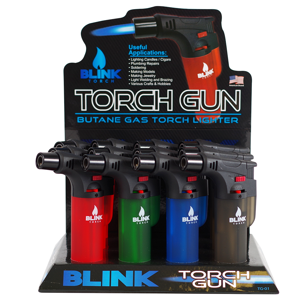 Blink - Torch Gun Butane Gas Torch Lighter 12ct